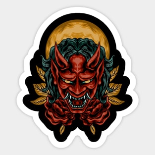 Horned demon Sticker